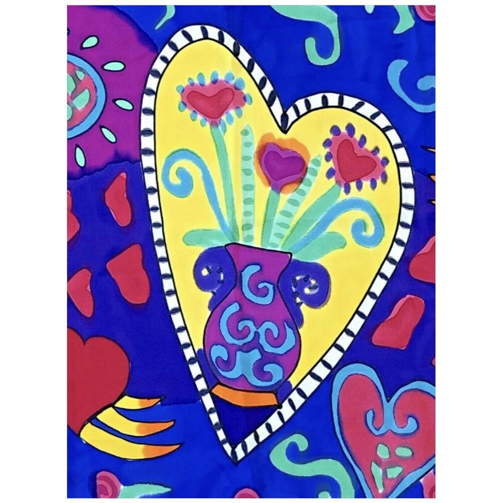 Silkscapes Hand Painted Silk Scarf Square